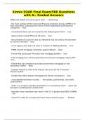 Xinnix SOAR Final Exam&sol;566 Questions with A&plus; Graded Answers