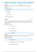 Exam &lpar;elaborations&rpar; MN 568 UNIT 4 QUIZ &ndash; QUESTION AND ANSWERS 