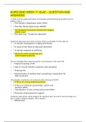 NURS 6540 WEEK 11 QUIZ &ndash; QUESTION AND ANSWERS