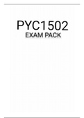 PYC1502 EXAM PACK 2021