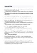 Sports Law Exam Questions and Answers 2024&lpar; A&plus; GRADED 100&percnt; VERIFIED&rpar;