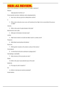 Exam &lpar;elaborations&rpar; BIOLOGY MCB3023 &lpar;BIOLOGY MCB3023&rpar; HESI A2 REVIEW