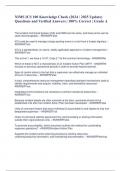 NIMS ICS 100 Knowledge Check &lpar;2024 &sol; 2025 Update&rpar;  Questions and Verified Answers &vert; 100&percnt; Correct &vert; Grade A