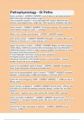 Pathophysiology - GI Patho  Questions & 100&percnt; Verified Correct Answers with complete solutions &lpar;Latest update 2024 2025