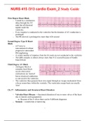 NURS 415 &sol;313 cardio Exam&lowbar;2 Study Guide&comma;100&percnt; CORRECT