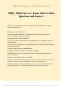 BHSC 1200 Midterm 1 Exam With Verified Questions and Answers