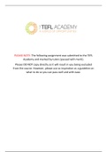 TEFL 2021 Assignment C: ALL PARTS