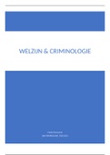 Samenvatting Welzijn & Criminologie 