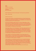 Begeleidende brief (Adviesrapport) - Hogeschool Saxion Tourism Management (module 2) - jaar 1