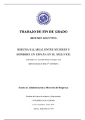 TFG - Brecha salarial entre mujeres y hombres en España en el siglo XXI (Resumen ejecutivo)