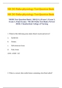 NR 283 Pathophysiology Test Question Bank-Answer-NR283 Test Question Bank ( 300 QA) (Exam 1, Exam 2, Exam 3, Final Exam).docx