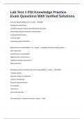 Lab Test 1 FOI Knowledge Practice Exam Questions With Verified Solutions&period;