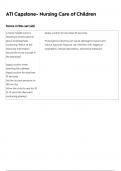 CAPSTONE ATI RN NURSING CARE OF CHILDREN 2023 &sol; NURSING CARE OF CHILDREN CAPSTONE &sol; PEDS ACTUAL EXAM TEST BANK 50 QUESTIONS AND CORRECT DETAILED ANSWERS