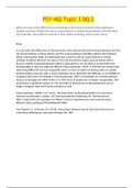 PSY 402 TOPIC 3 DISCUSSION 1 & 2 &lpar;BUNDLE&rpar; &vert; 100&percnt; CORRECT