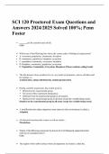 SCI 120 Proctored Exam Questions and Answers 2024&sol;2025 Solved 100&percnt;&semi; Penn Foster
