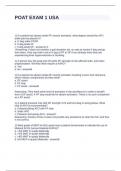 POAT EXAM 1 USA QUESTIONS WITH CORRECT ANSWERS