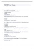 POAT Final Exam Questions and Answers fully Solved