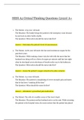 HESI A2 Critical Thinking Questions {2020} A+ | HESI_A2 Critical Thinking Questions 100%