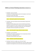 HESI A2 Critical Thinking Questions &lbrace;2020&rcub; A&plus; &vert; HESI&lowbar;A2 Critical Thinking Questions 100&percnt;