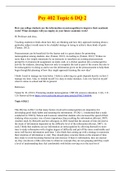 PSY 402 TOPIC 6 DISCUSSION QUESTION 1 & 2&vert; 100&percnt; CORRECT