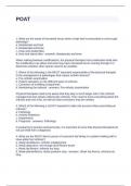 POAT QUESTIONS AND ANSWERS GRADED A&plus;