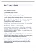 POAT exam 1 Guide Questions and Answers Graded A&plus;