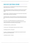 NAU EXAM PACKAGE DEAL QUESTIONS & ANSWERS RATED A&plus;