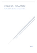 Samenvatting van PDO H1 Voorbereiden  van lesactiviteiten
