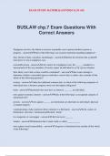 BUSLAW chp&period;7 Exam Questions With Correct Answers