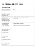 BSN HESI 266 MED SURG EXAM &sol; BSN 266 HESI MED SURG LATEST 2024-2025 ACTUAL EXAM TEST BANK 80 QUESTIONS AND CORRECT DETAILED ANSWERS 