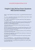 Chapter 3 Quiz Review Exam Questions With Correct Answers