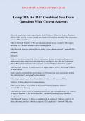 Comp TIA A&plus; 1102 Combined Sets Exam Questions With Correct Answers