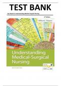 TEST BANK FOR Understanding Medical-Surgical Nursing 6th Edition by Linda S&period; Williams &  Paula D&period; Hopper &comma; ISBN&colon; 9780803668980 All Chapters Verified &vert;Complete Guide A&plus;&vert;