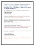 LPN FUNDAMENTALS EXIT EXAM LATEST 2023-2024  ACTUAL EXAM 80 QUESTIONS AND CORRECT  ANSWERS WITH RATIOANLES &lpar;VERIFIED ANSWERS&rpar;  &vert;ALREADY GRADED A&plus;
