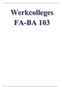 Werkcolleges FA-BA103