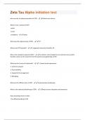 Zeta Tau Alpha initiation test Questions And Answers Rated A&plus; New Update Assured Satisfaction