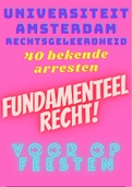 Voorbeeld 40 arresten fundamenteel recht UVA rechten om te scoren op feestjes