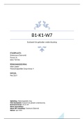 B1-K1-W7 geboden ondersteuning evalueren