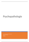 Psychopathologie eindopdracht stoornissen