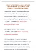 ATLS PRETEST EXAM 2024&vert; WITH 325 ACTUAL EXAM QUESTIONS AND CORRECT ANSWERS&vert; GRADED A&plus;