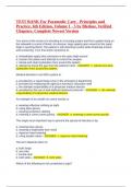 TEST BANK For Paramedic Care