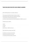OHIO STNA EXAM 2024 WITH 100&percnt; CORRECT ANSWERS