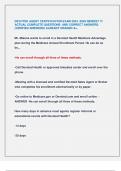 DEVOTED AGENT CERTIFICATION EXAM 2024 -2025 NEWEST &excl;&excl;&excl;  ACTUAL COMPLETE QUESTIONS AND CORRECT ANSWERS  &lpar;VERIFIED ANSWERS&rpar; ALREADY GRADED A&plus;&period;