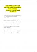 MSSC CPT MAINTENANCE AWARENESS PRE-QUIZ 1 WITH 100&percnt; CORRECT ANSWERS 2024 ALREADY GRADED A&plus;