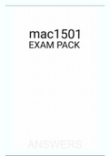 MAC1501 EXAM PACK 2021