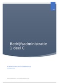 Samenvatting Boekhouden geboekstaafd 1 deel C 