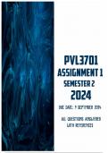 PVL3701 Assignment 1 Semester 2 2024 &vert; Due 9 September 2024
