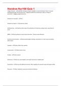Hondros Nur160 Questions with accurate answers