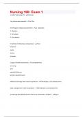 Nursing 160&colon; questions with verified answers