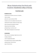 NR 507 Pathophysiology Final Study guide Completed&lowbar;100&plus; Pages &vert; NR507 Pathophysiology Final Study guide Completed- A grade